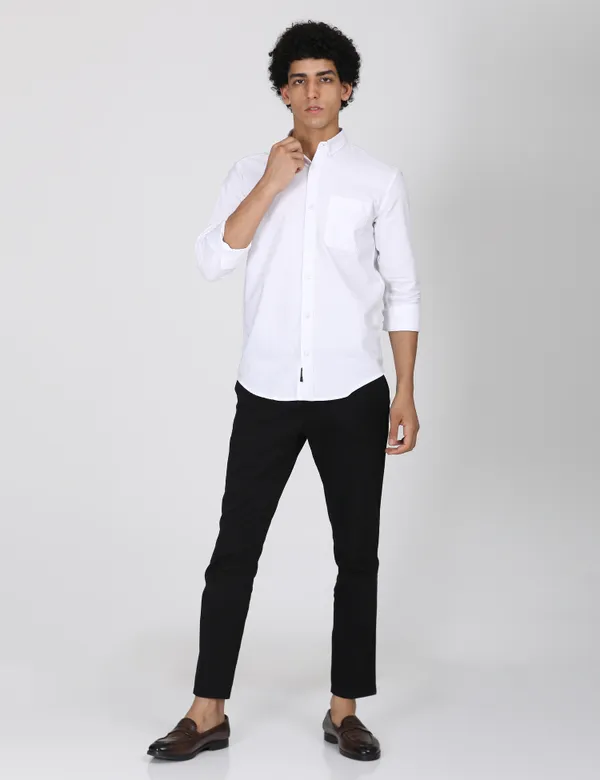 White_Cotton_Solid_Regular_Fit_Oxford_Shirt_For_Men