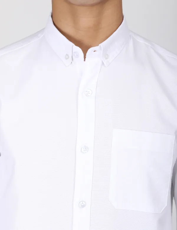 White_Cotton_Solid_Regular_Fit_Oxford_Shirt_For_Men
