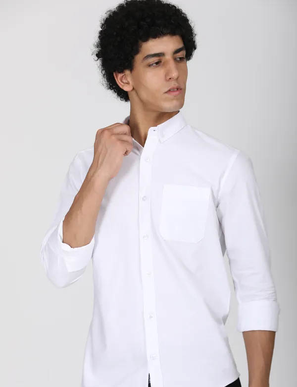 White_Cotton_Solid_Regular_Fit_Oxford_Shirt_For_Men