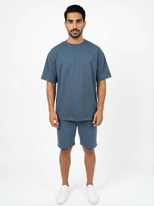 Oxford_Blue_Cotton_Co_Ord_Set_For_Men