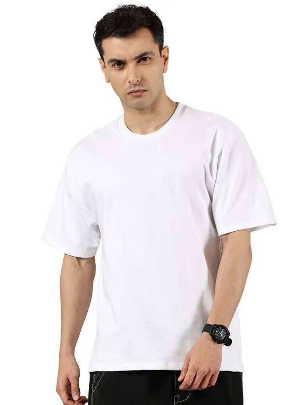White_Cotton_Terry_Oversized_T_Shirt_For_Men