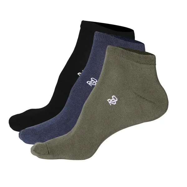 Black_Navy_Blue_Olive_Green_Cotton_Ankle_Length_Socks_For_Men_Pack_Of_3