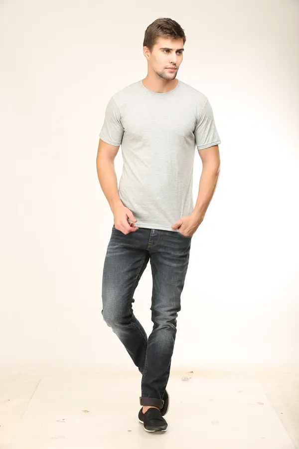 Grey_Poly_Cotton_T_Shirt_For_Men