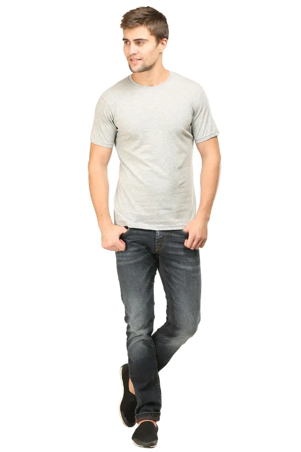 Grey_Poly_Cotton_T_Shirt_For_Men