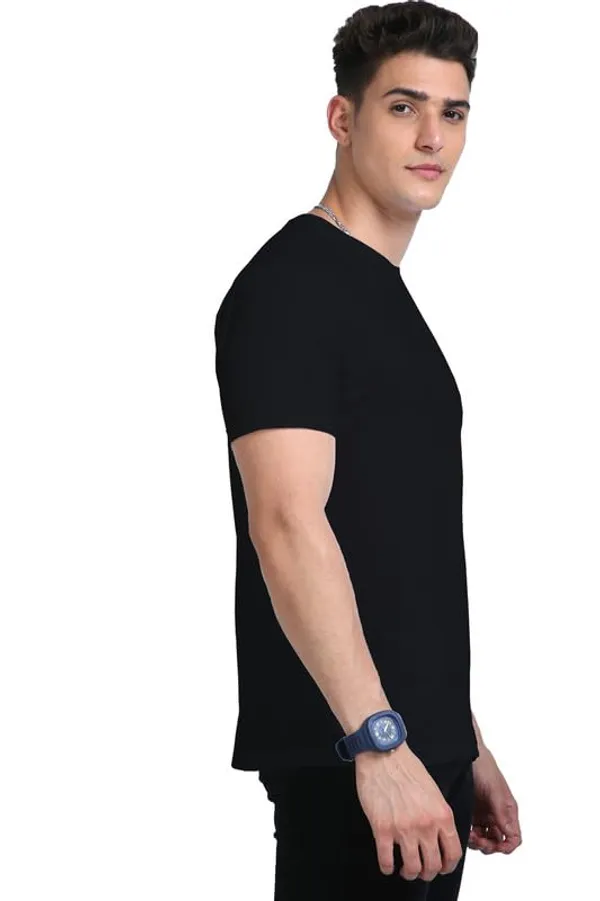 Black_Supima_Cotton_Round_Neck_T_Shirt_For_Men