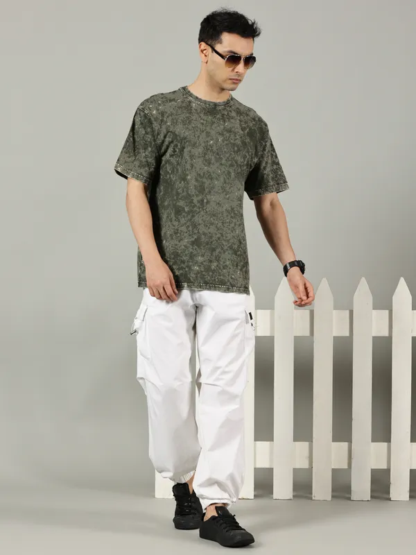 Olive_Green_Cotton_Acid_Wash_T_Shirt_For_Men