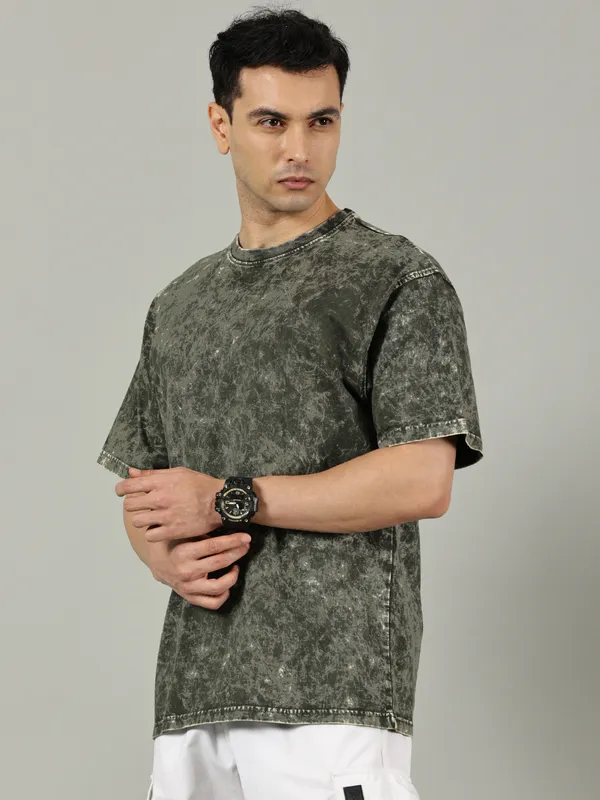 Olive_Green_Cotton_Acid_Wash_T_Shirt_For_Men