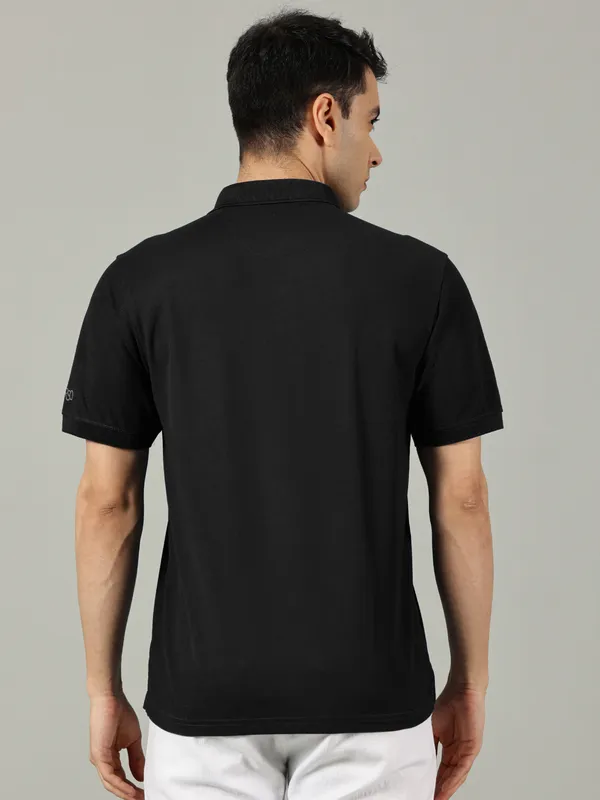 Black_Cotton_Polo_T_Shirt_For_Men