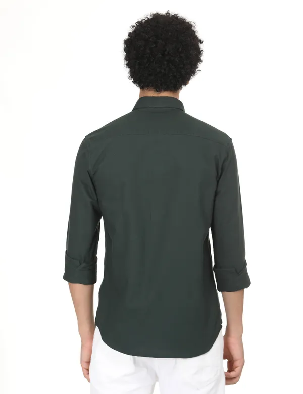 Green_Cotton_Solid_Regular_Fit_Oxford_Shirt_For_Men