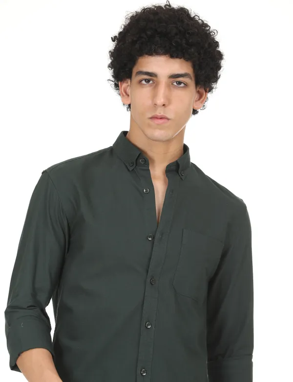 Green_Cotton_Solid_Regular_Fit_Oxford_Shirt_For_Men