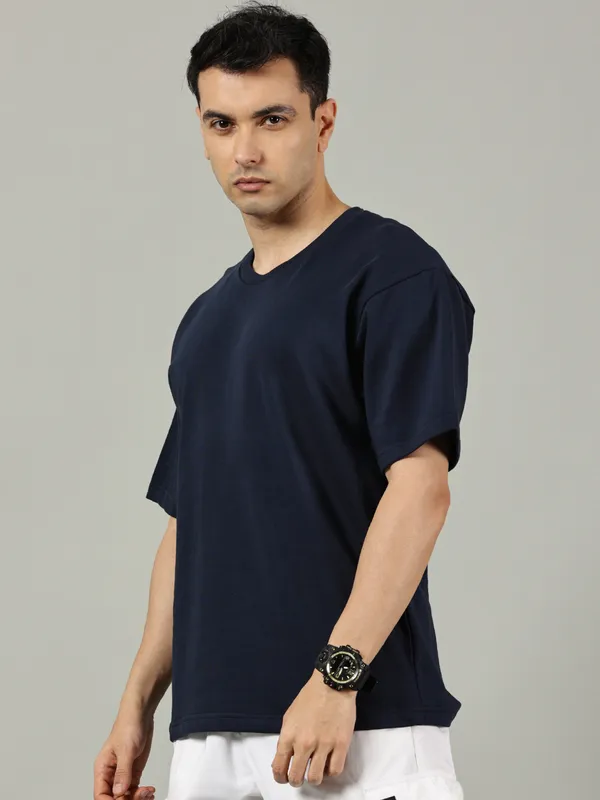 Navy_Cotton_Terry_Oversized_T_Shirt_For_Men