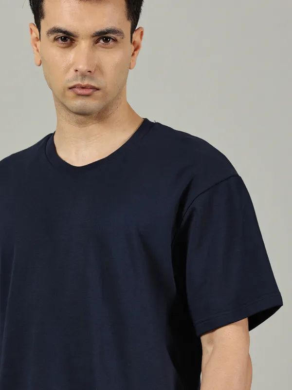 Navy_Cotton_Terry_Oversized_T_Shirt_For_Men