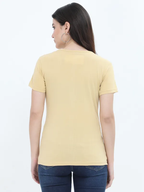 Beige_Cotton_T_Shirt_For_Women