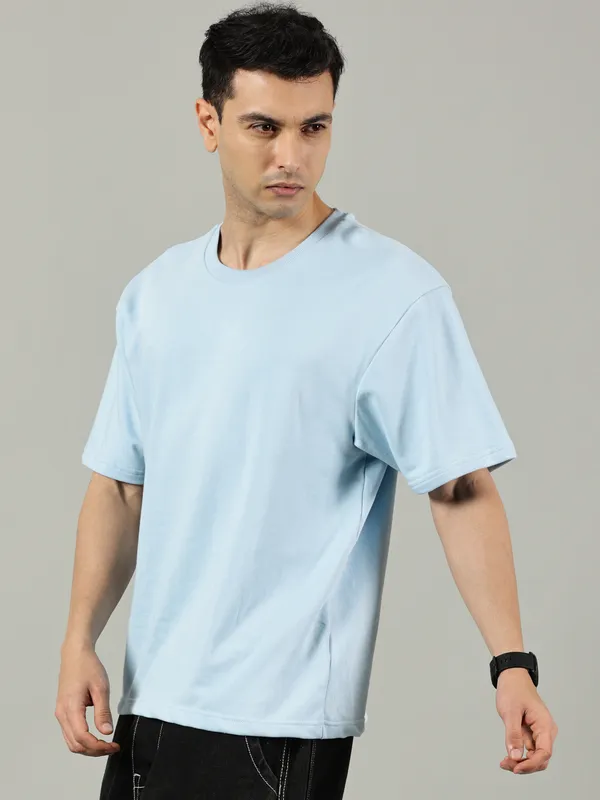 Baby_Blue_Cotton_Terry_Oversized_T_Shirt_For_Men