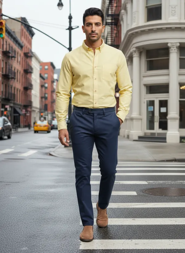 Pastel_Yellow_Cotton_Solid_Oxford_Shirt_For_Men