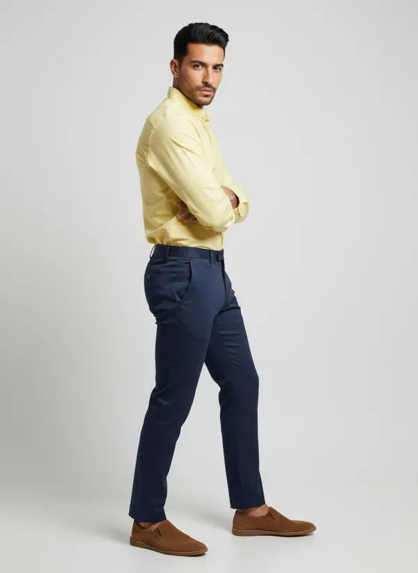 Pastel_Yellow_Cotton_Solid_Oxford_Shirt_For_Men