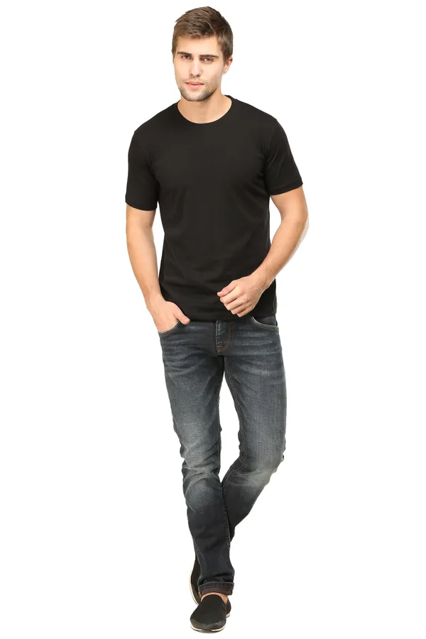 Black_Poly_Cotton_T_Shirt_For_Men