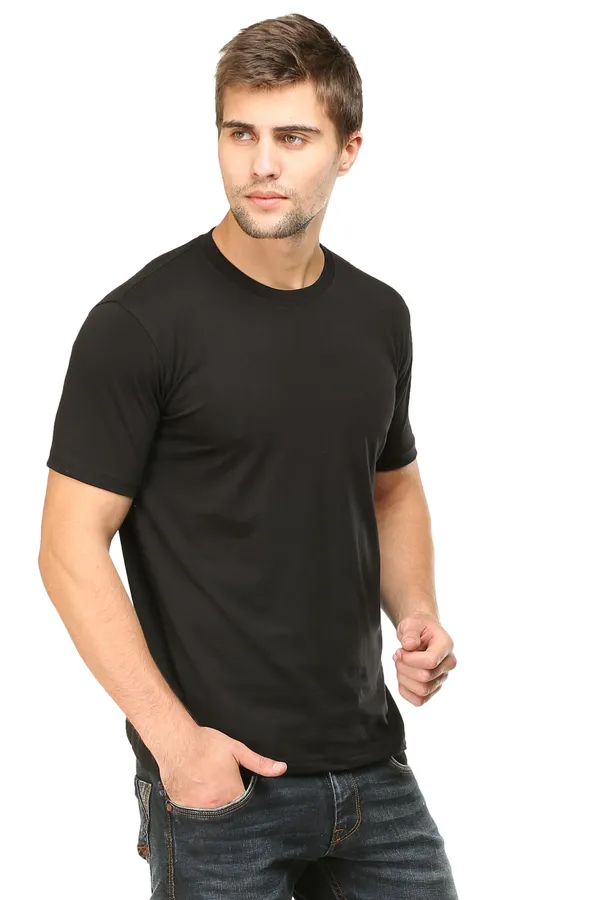 Black_Poly_Cotton_T_Shirt_For_Men