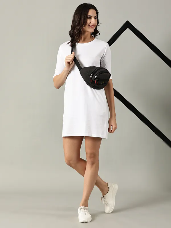White_Cotton_Relaxed_Fit_Long_Dress_For_Women