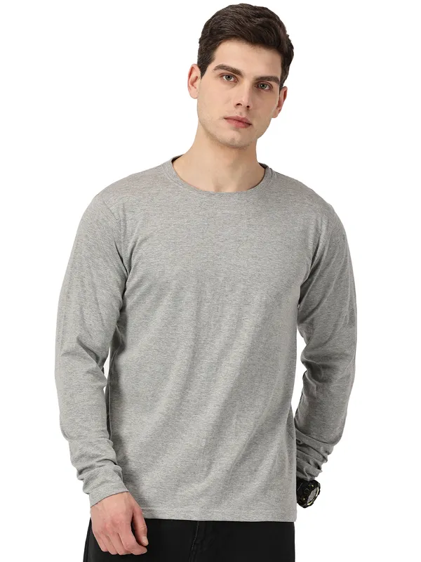 Grey_Cotton_Regular_Fit_T_Shirt_For_Men