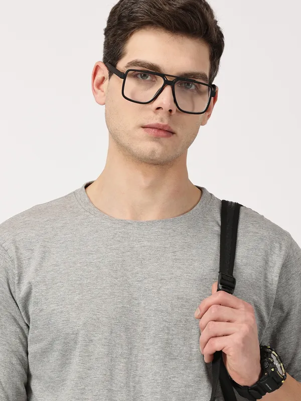 Grey_Cotton_Regular_Fit_T_Shirt_For_Men