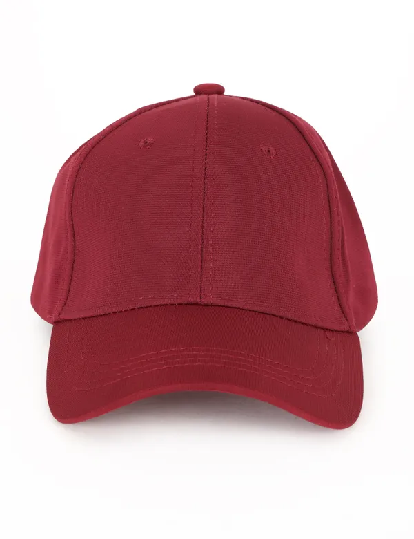 Maroon_Cotton_Baseball_Cap_For_Unisex