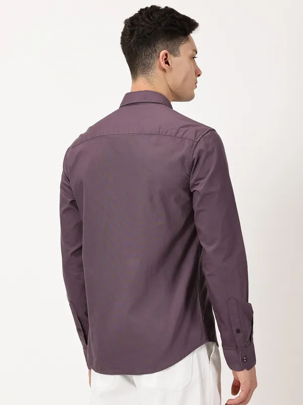 Dark_Purple_Cotton_Solid_Oxford_Shirt_For_Men