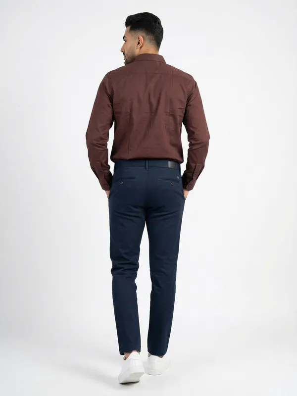 Coffee_Brown_Cotton_Solid_Regular_Fit_Oxford_Shirt_For_Men