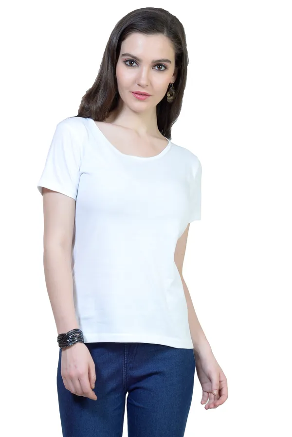 White_Cotton_T_Shirt_For_Women