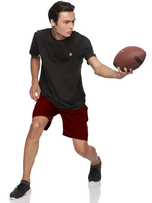 Maroon_Polyester_Relaxed_Fit_Shorts_For_Men