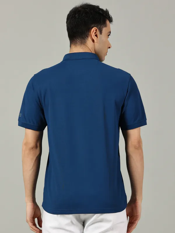 Petrol_Blue_Cotton_Polo_T_Shirt_For_Men
