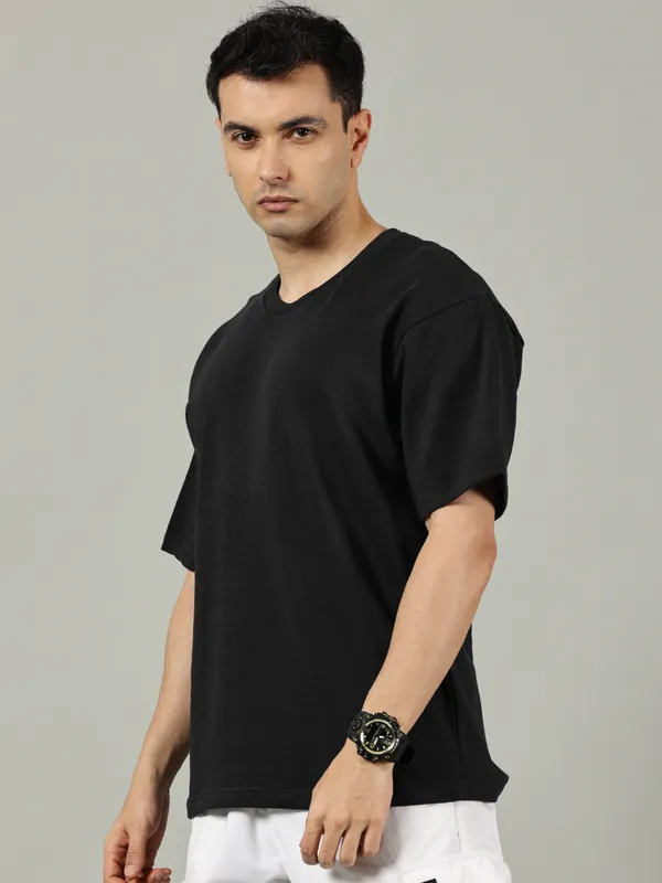 Black_Cotton_Terry_Oversized_T_Shirt_For_Men