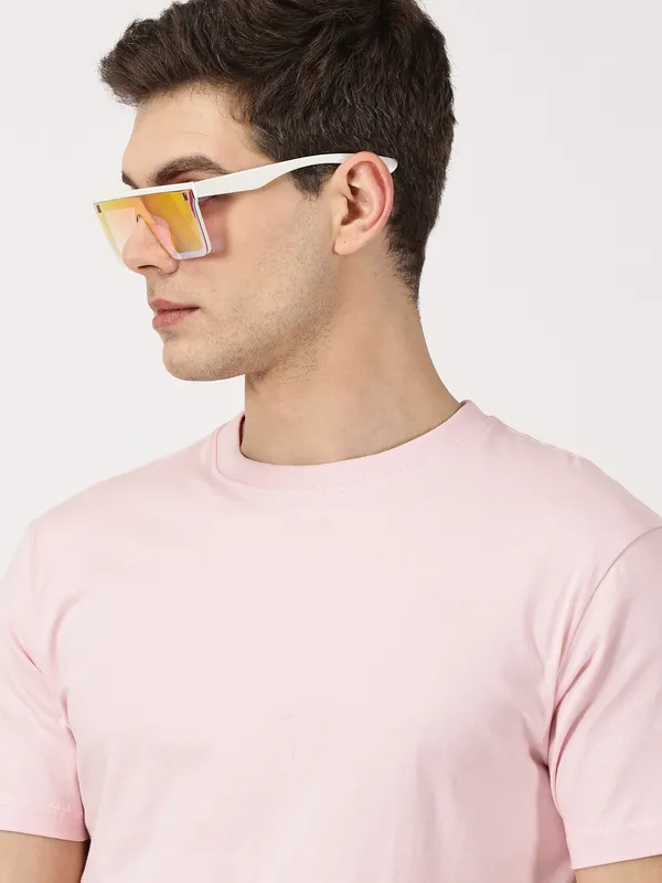 Baby_Pink_Cotton_T_Shirt_For_Men