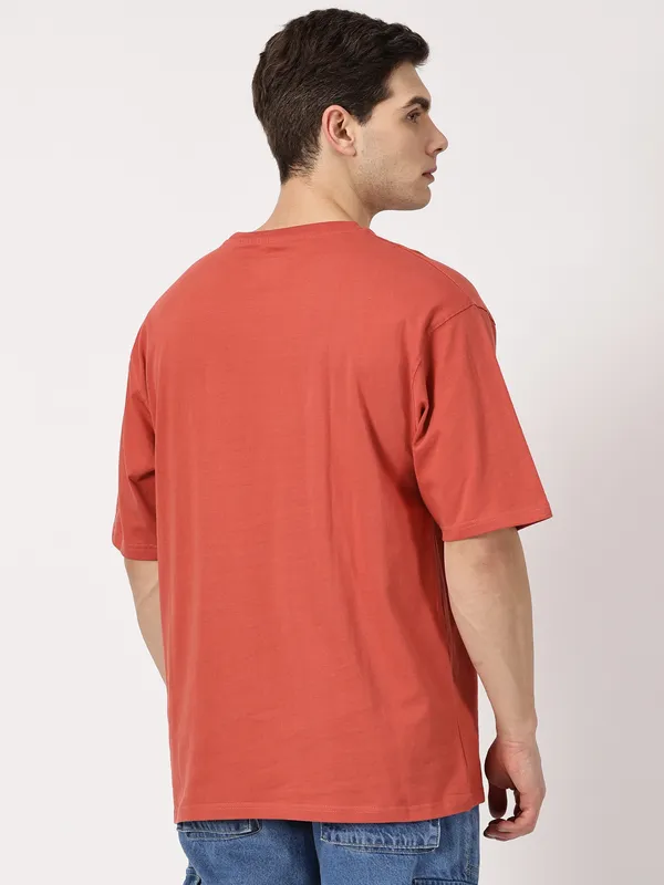 Coral_Cotton_Oversized_Drop_Shoulder_T_Shirt_For_Men