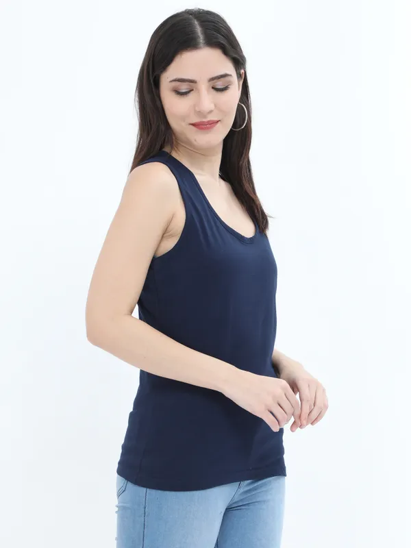 Navy_Blue_Cotton_Tank_Top_For_Women