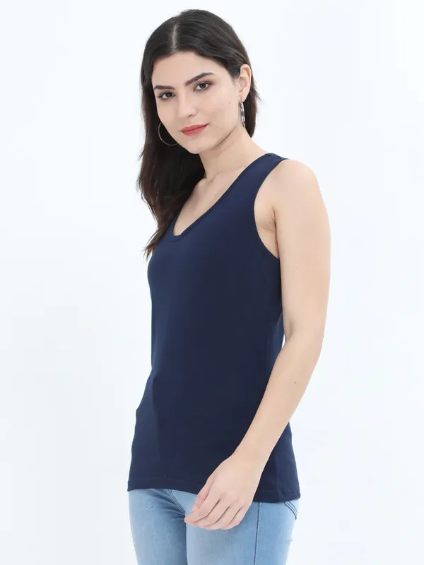 Navy_Blue_Cotton_Tank_Top_For_Women