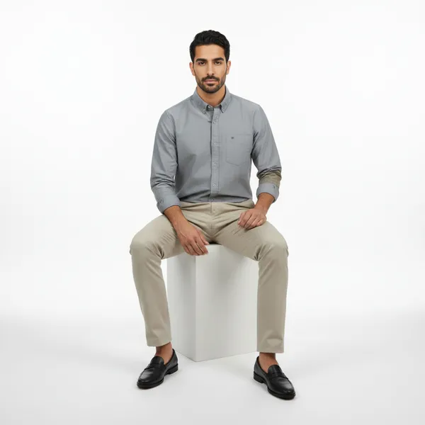 Grey_Cotton_Solid_Oxford_Shirt_For_Men