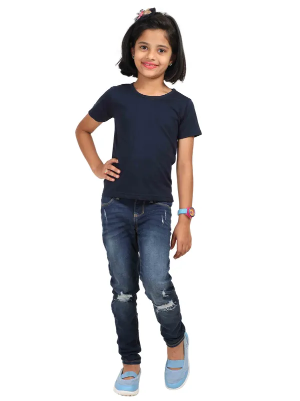 Navy_Blue_Cotton_Regular_Fit_T_Shirt_For_Kids