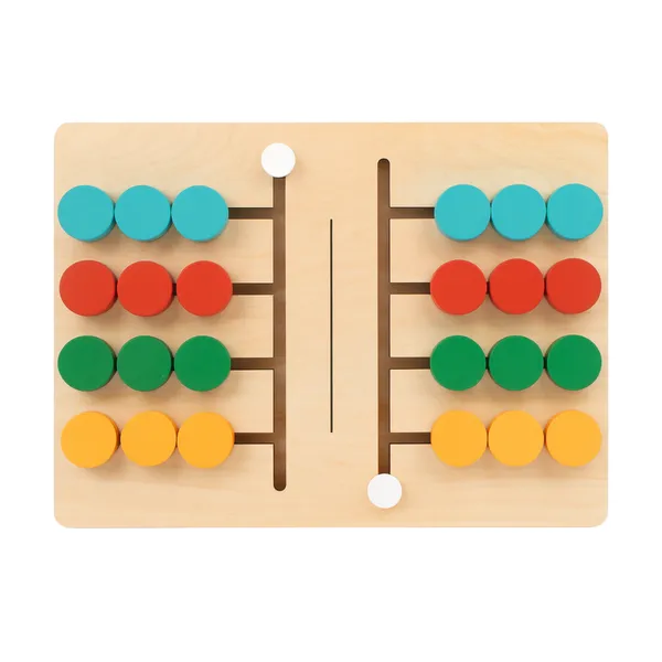 Wgd_607_Multi_Player_Colour_Sorting_Wooden_Slide_Puzzle_For_Colour_Matching_And_Skill_Building