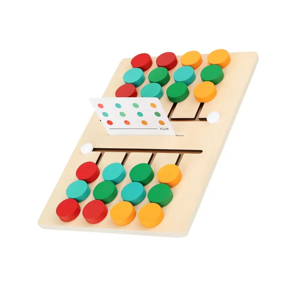 Wgd_607_Multi_Player_Colour_Sorting_Wooden_Slide_Puzzle_For_Colour_Matching_And_Skill_Building
