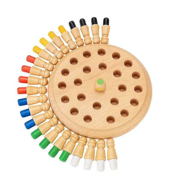Wgd_722_Wooden_Memory_Chess_Game_Color_Pair_Matching_Board_For_Kids_Wooden_Chess_Game_To_Enhance_Memory_And_Strategic_Thinking