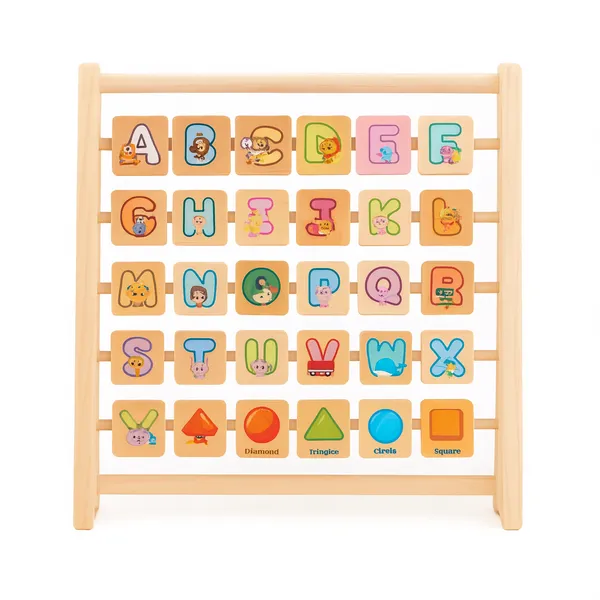 Wgd_133_Wooden_Alphabet_Learning_Stand_A_Z_Picture_Flip_Blocks_Educational_Toy
