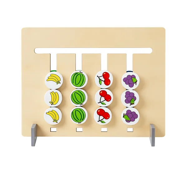 Wgd_606_Wooden_Colour_And_Pattern_Matching_Board_Game_Montessori_Activity_Toys_For_3_Yr_Colour_Coder_Color_Sorting_Slider_Game_Color_Peg_Puzzle_With_Pattern_Cards_Color_Recognition_Fun_Peg_Puzzle