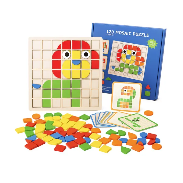 Wgd_600_Wooden_Mosaic_Puzzle_Board_Toy_120_Pieces_Colorful_Pattern_Blocks_With_Activity_Cards_For_Kids
