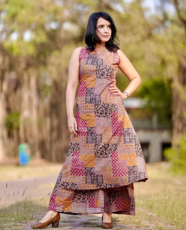 Tushita_Ruse_Beown_Cotton_Co-ord_Set_For_Women_And_Girls