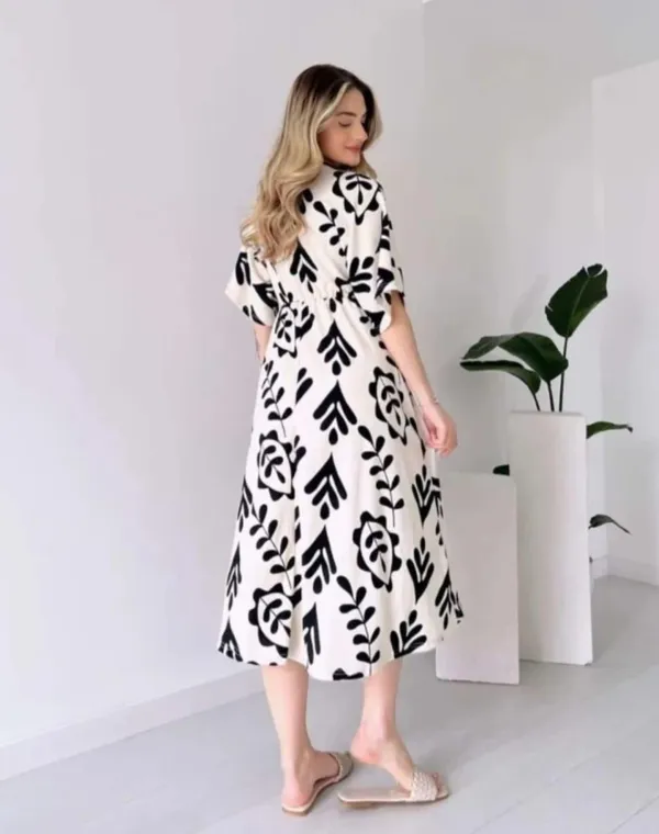 White_Manojava_Women_Ethnic_Motifs_Black__Printed_Applique_Wrap_Midi_Gown