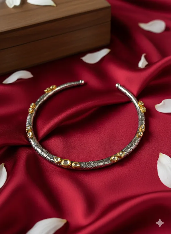 Oxidised_German_Silver_Plated_Unosex_Kundan_Hasli__Neckring_