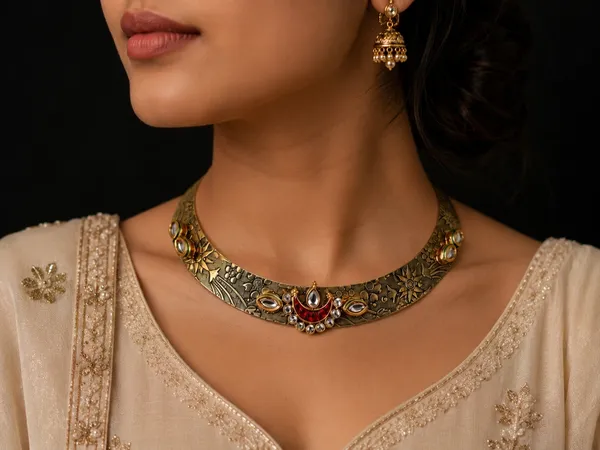 Men's_Gold-Tone_Kundan_Hasli_Neckring_|_Traditional_Statement_Collar_Necklace_|_Ethnic_Neck_Jewelry_–_Karatique