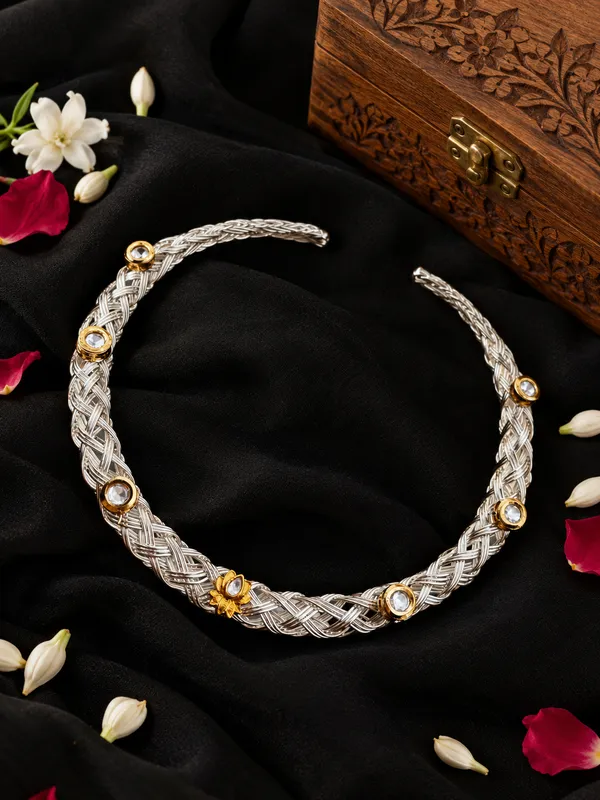 Oxidised_German_Silver_Plated_Unisex_Kundan_Hasli__Neckring_