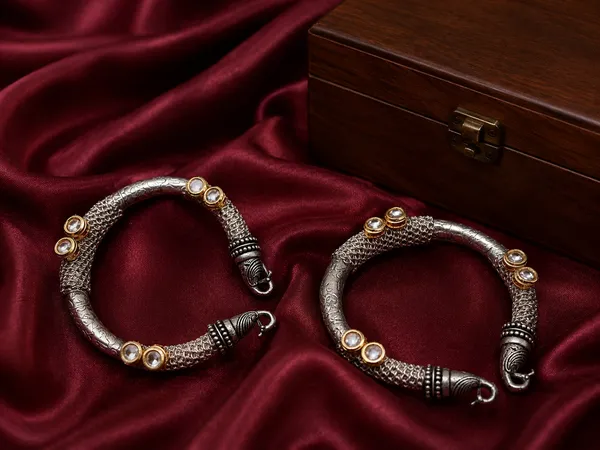 Oxidised_Silver_Hand_Kada_with_Gold-Tone_Stone_Detailing